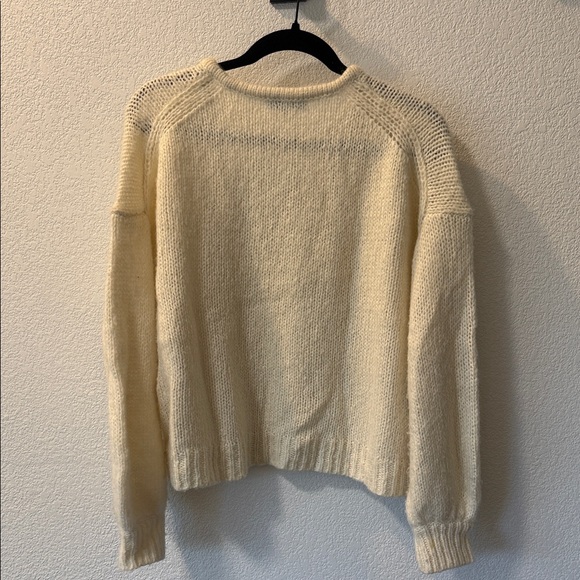 Madewell Soft Cream V-Neck Sweater - Picture 3 of 3